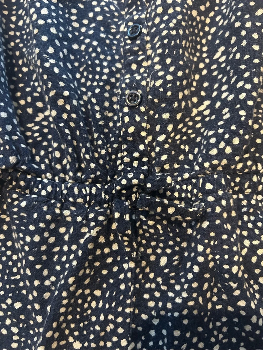GAP kids girls size Medium 8-9 Blue Polka Dot One-Piece Romper